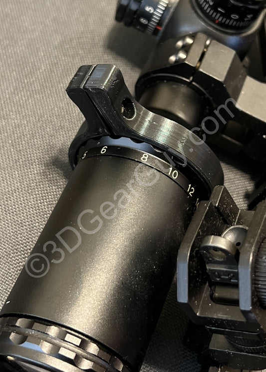 Universal scope throw lever for all riflescopes