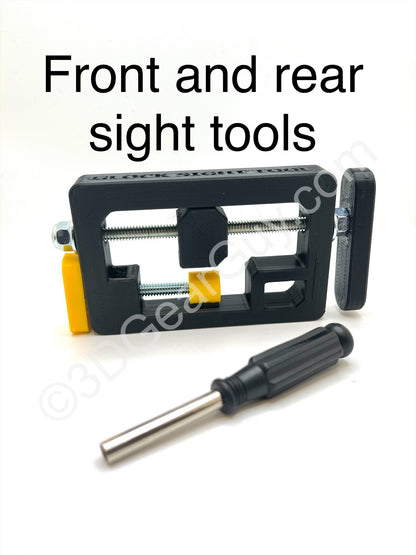 Front and Rear Sight Installation And Removal Tools for Glock Pistols